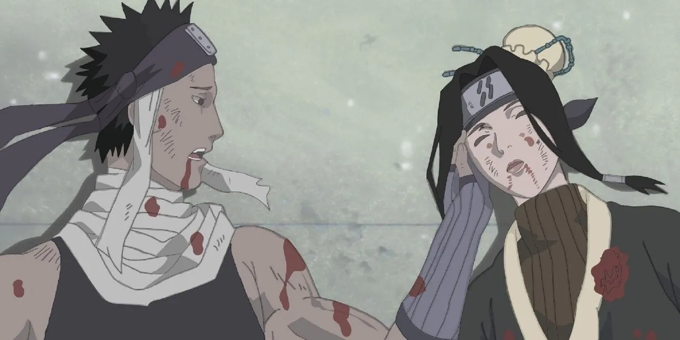 Zabuza Momochi và Haku trên cầu