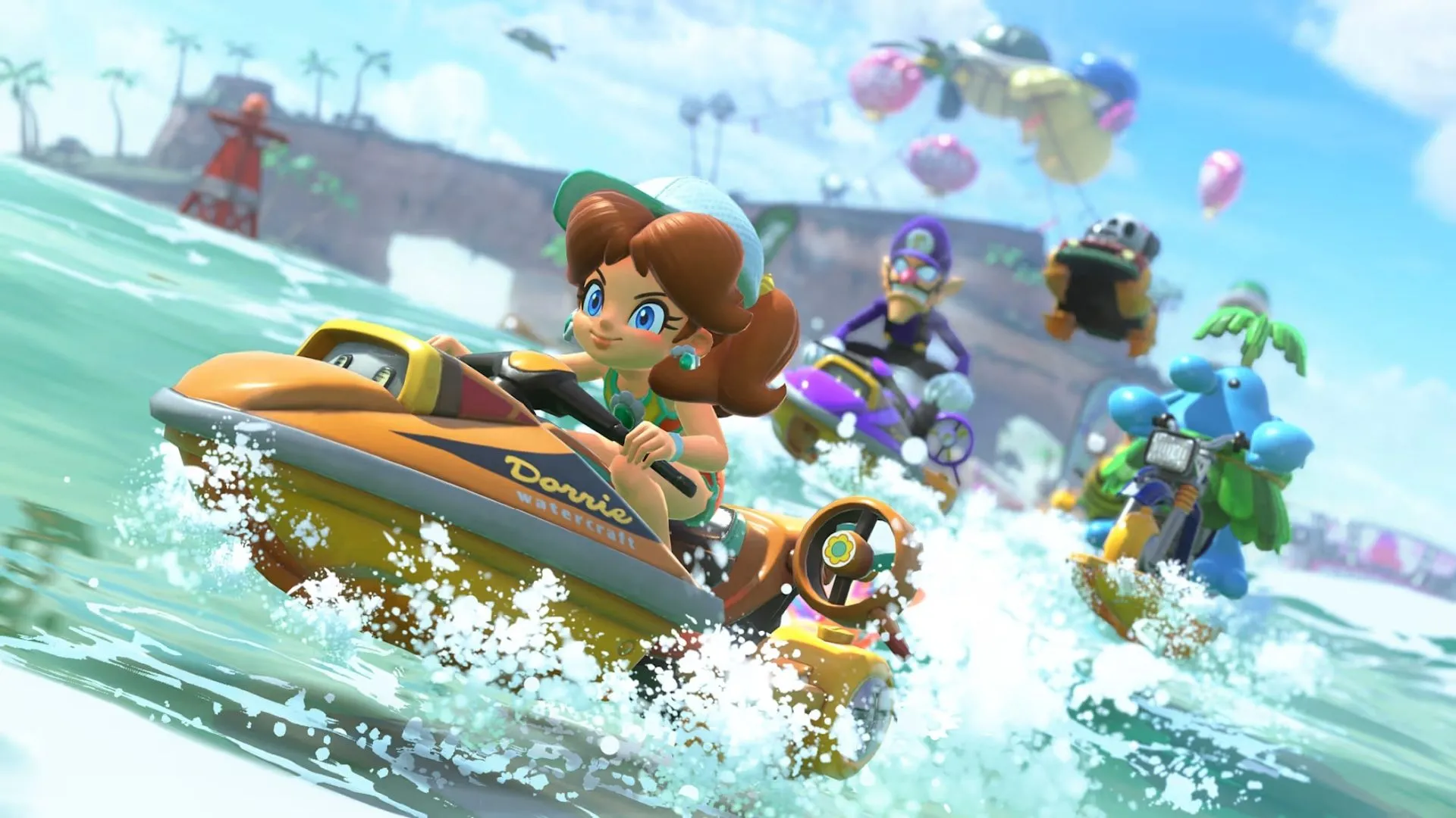 Bowser và Wario cạnh tranh khốc liệt trong cuộc đua xe kart đầy thử thách của Mario Kart World