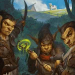 Ba con goblin ẩn nấp trong bóng tối, biểu tượng cho kẻ thù trong một phiên Dungeons & Dragons.