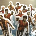 Các token zombie trong board game Dead of Winter, tượng trưng cho mối hiểm họa
