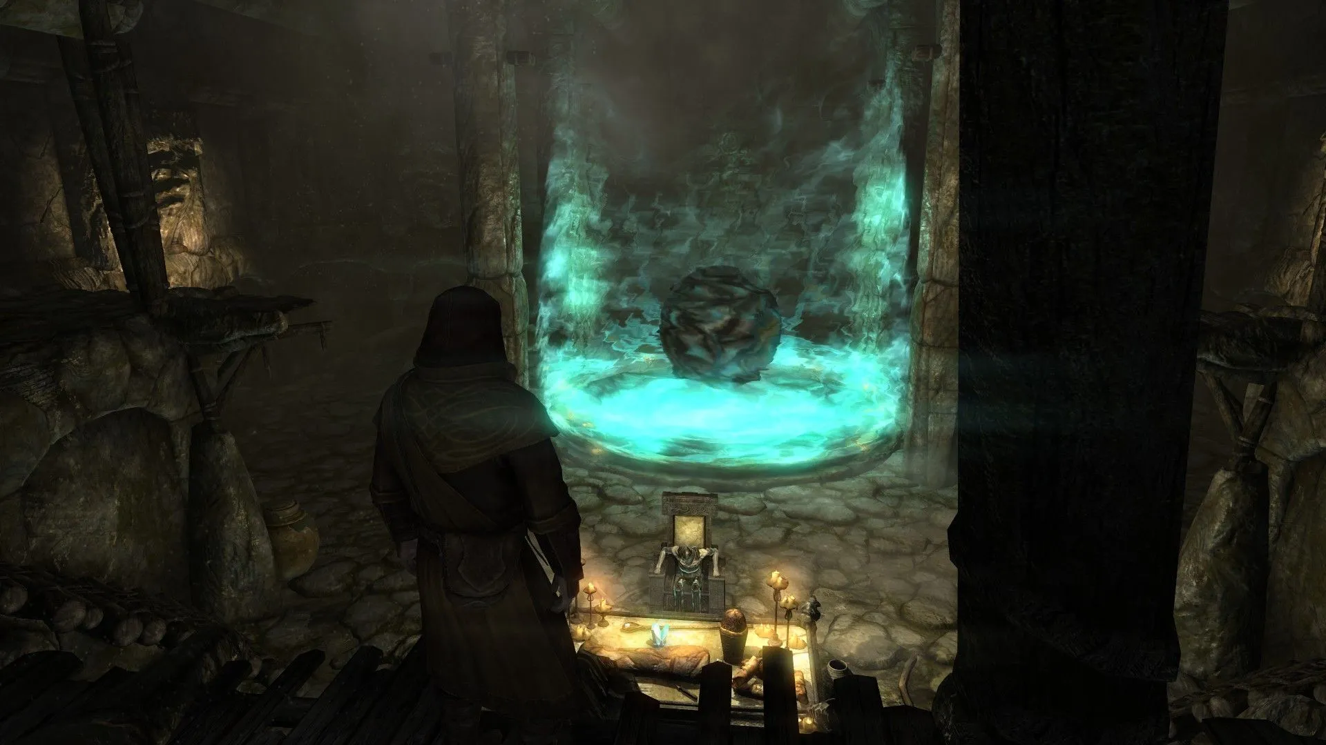 Cấu trúc ma thuật khổng lồ trong khu vực của Archmage Gauldur trong nhiệm vụ Forbidden Legend