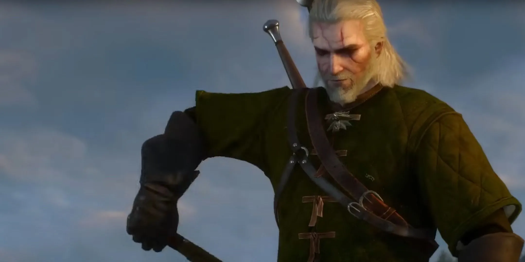 Geralt nhận chiến lợi phẩm từ Griffin trong The Witcher 3: Wild Hunt
