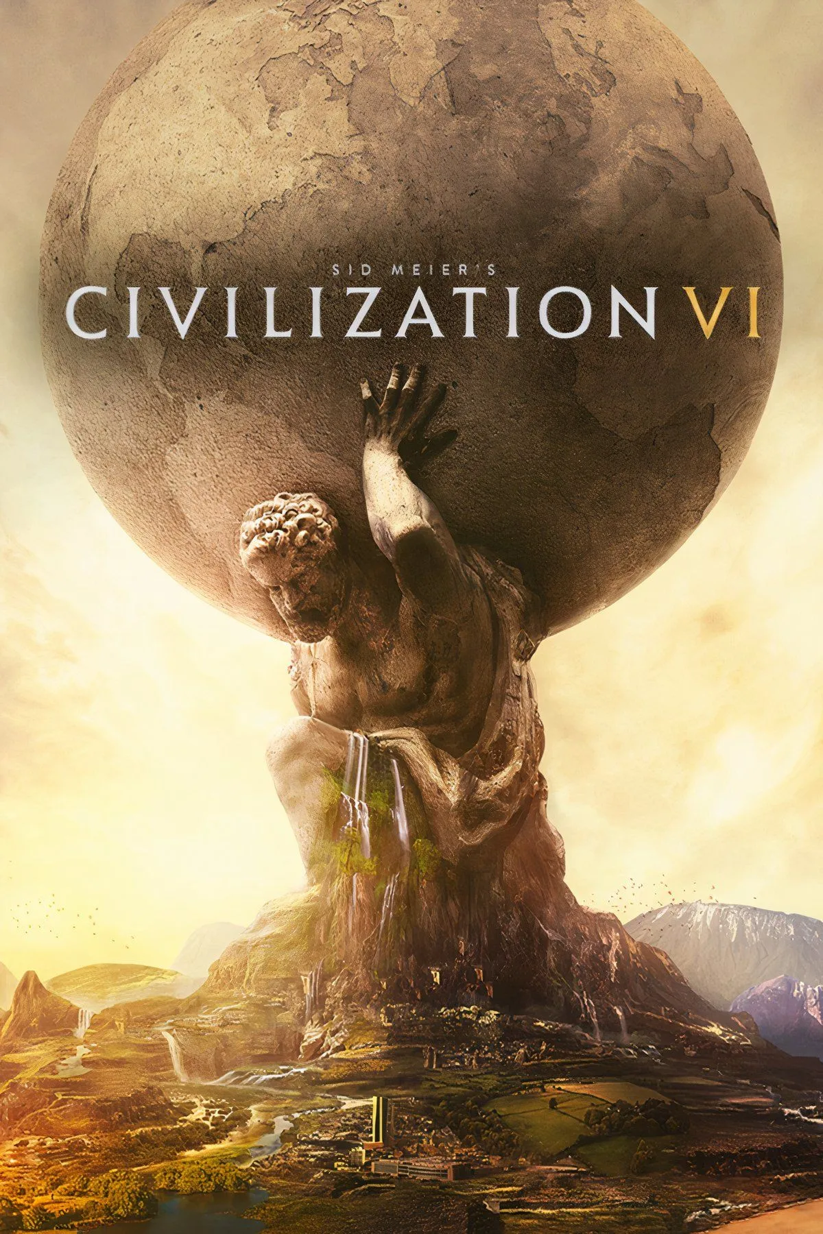 Giao diện chiến dịch toàn cầu với các thành phố và nền văn minh trong Civilization VI