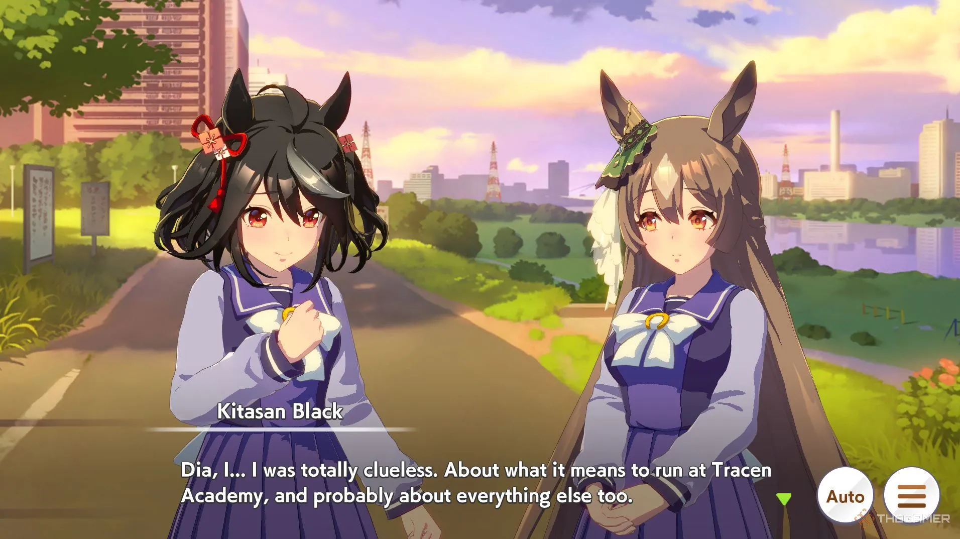Giao diện ngang của Umamusume trên Steam, hiển thị rõ ràng các chỉ số và thông tin trận đấu