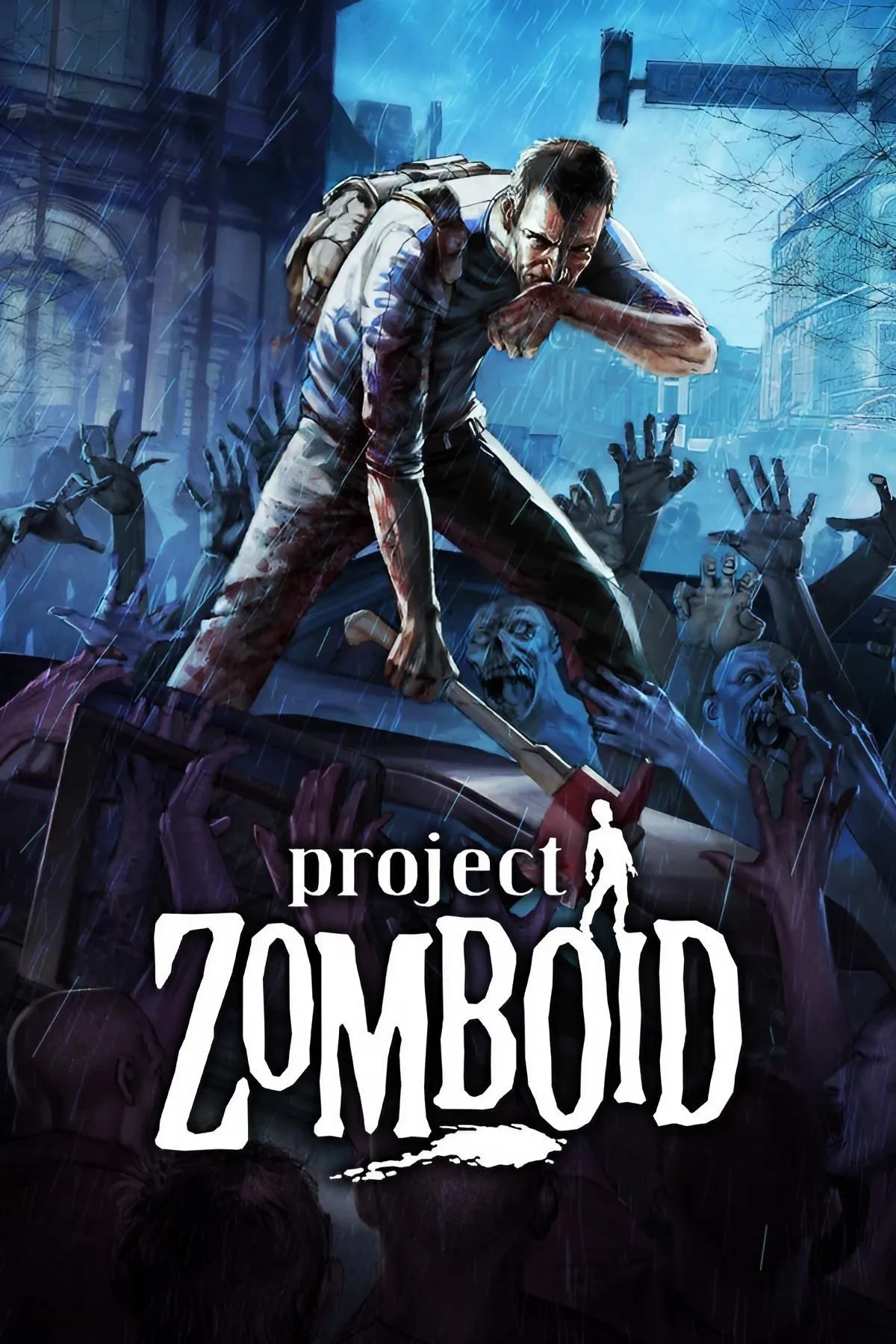 Góc nhìn isometric về thế giới hậu tận thế đầy zombie trong Project Zomboid.