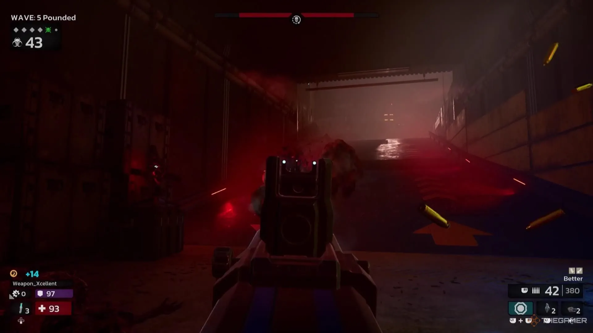 Hai con Zed khổng lồ lao xuống dốc, minh họa mối đe dọa từ phía sau trong Killing Floor 3.