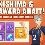 Kei Tsukishima và Koshi Sugawara trong game Haikyu!! FLY HIGH.