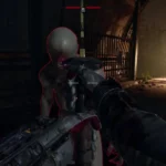 Một chiến binh dùng kiếm chém một con Zed trong Killing Floor 3, thể hiện sát thương cắt.
