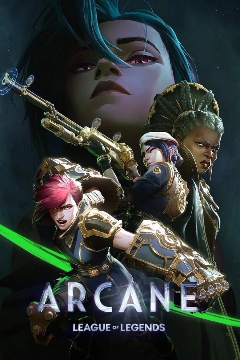 Poster phim hoạt hình Arcane, series nổi tiếng dựa trên vũ trụ Liên Minh Huyền Thoại.
