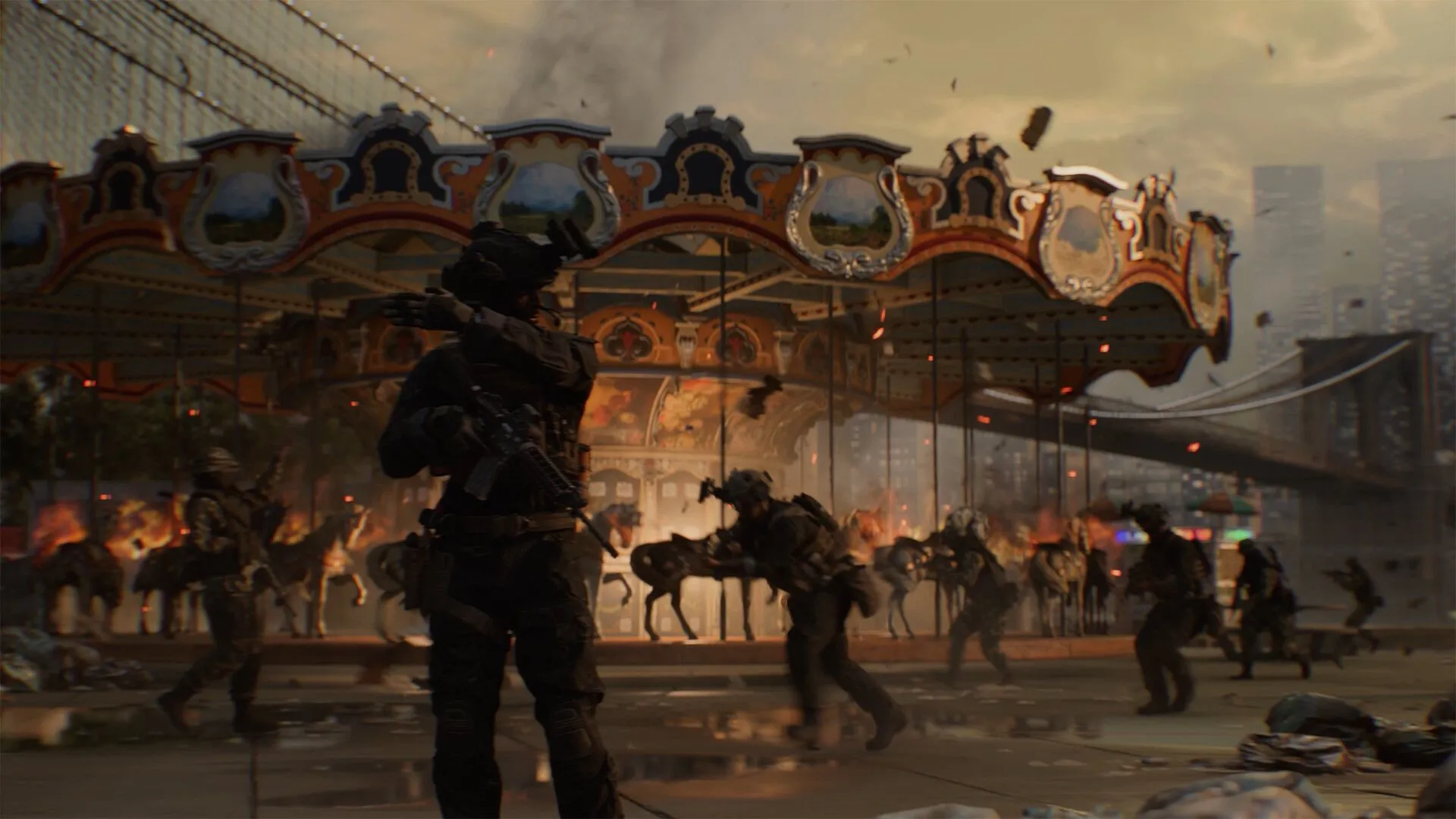Quân đội phản công trong bối cảnh thành phố bị phá hủy trong Battlefield 6