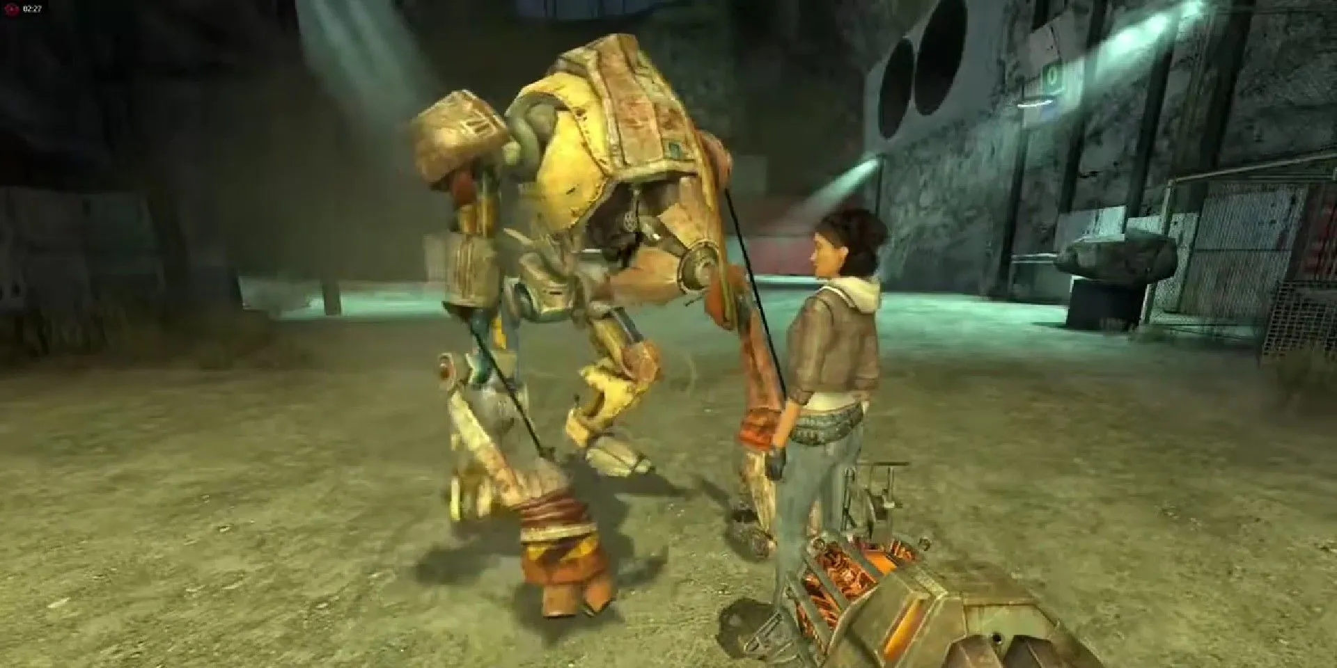 Robot Dog và Alyx Vance đứng cạnh nhau trong Half-Life 2.
