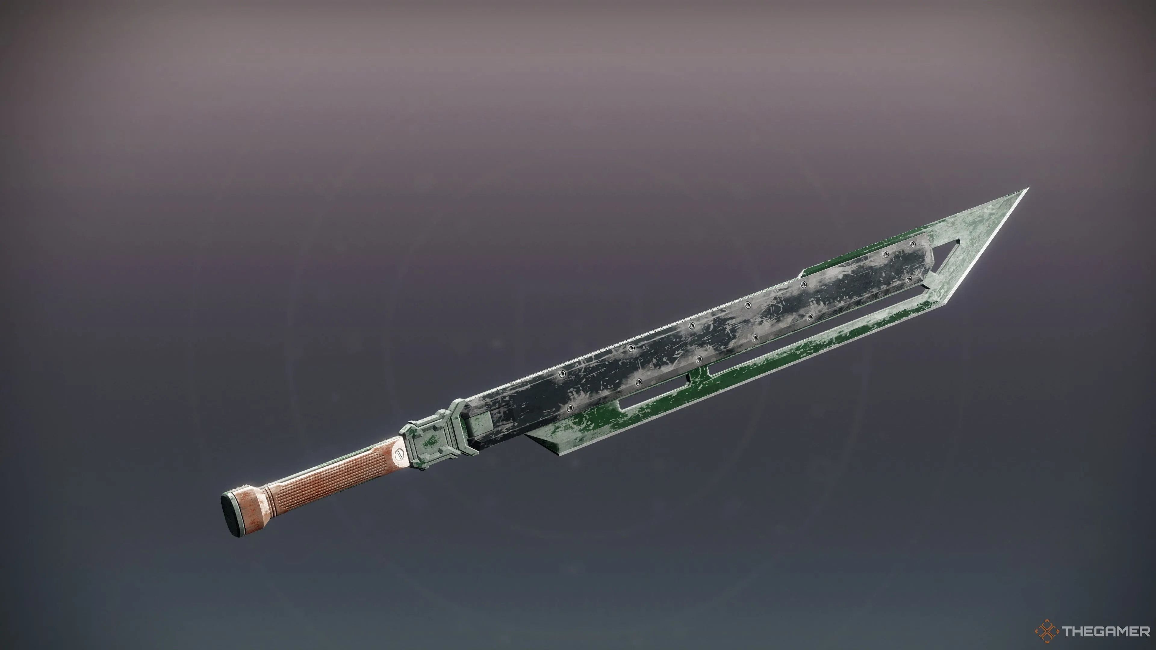 Thanh kiếm dạng sóng Aurora Dawn với lưỡi kiếm phát sáng, sẵn sàng cho chiến trường Destiny 2