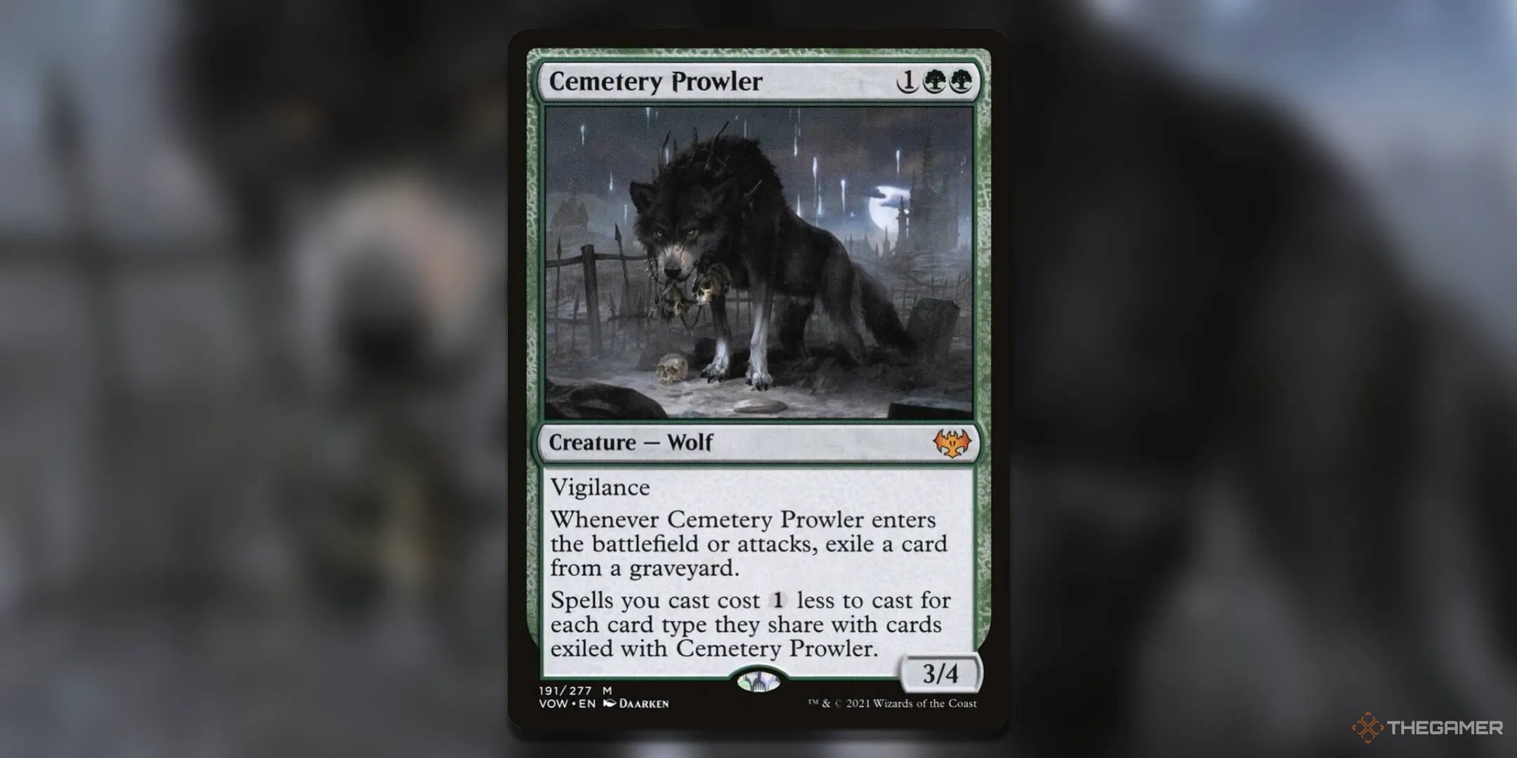 Thẻ bài Cemetery Prowler từ Magic: The Gathering