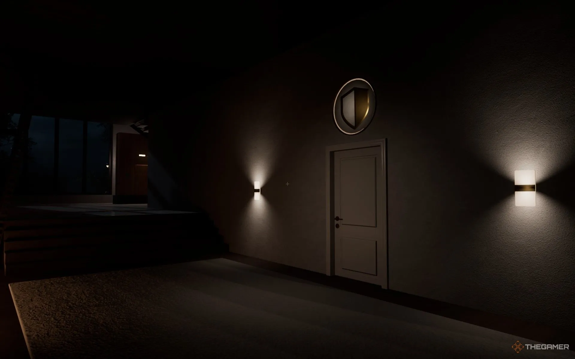 Vị trí phòng ngủ Shield Bedroom trên bản đồ Dead Take, lối vào từ hành lang tầng một.
