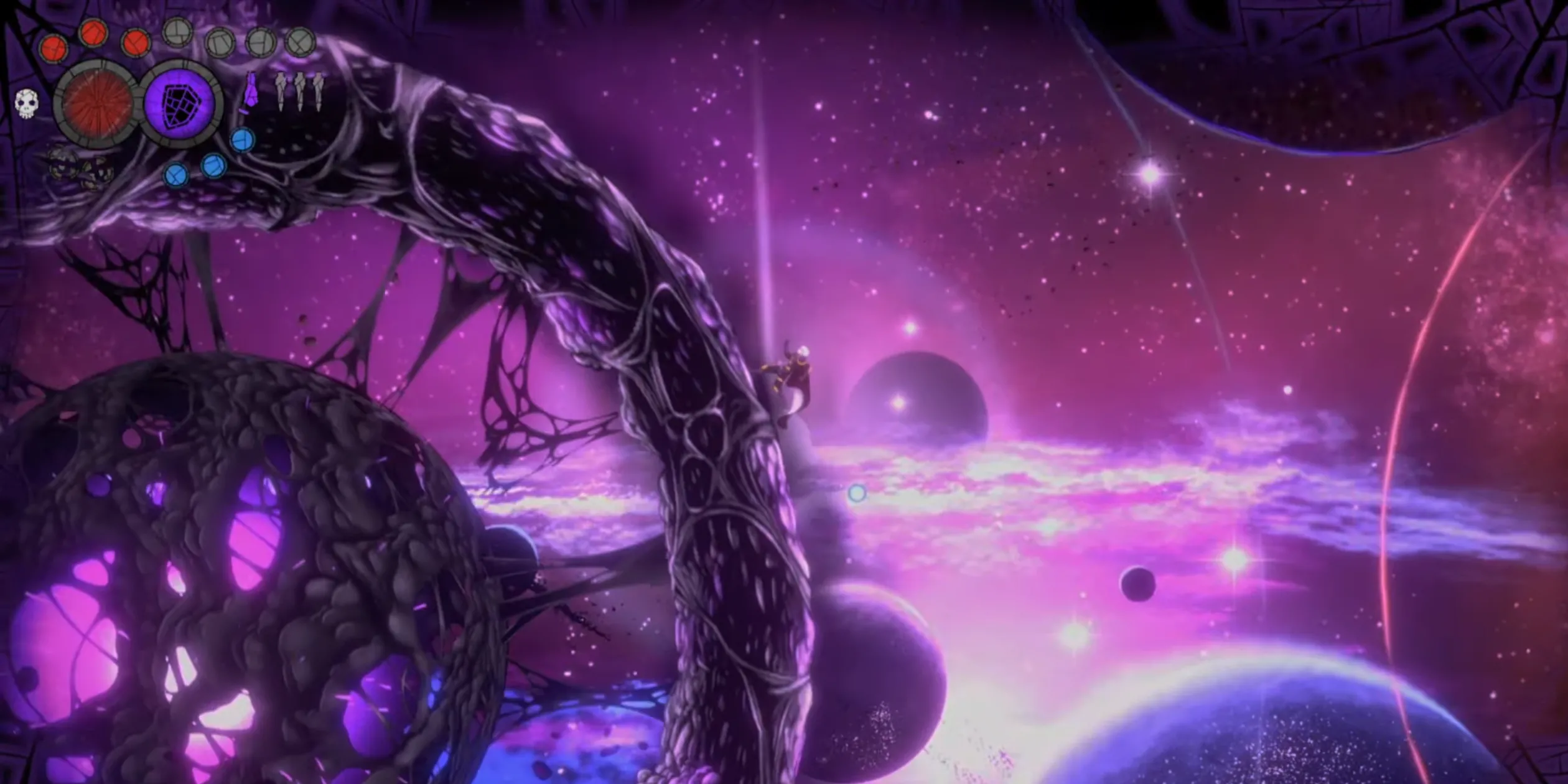 Aeterna Noctis Cosmos, các hành tinh mini với trọng lực đổi chiều, platforming theo hướng đa vectơ