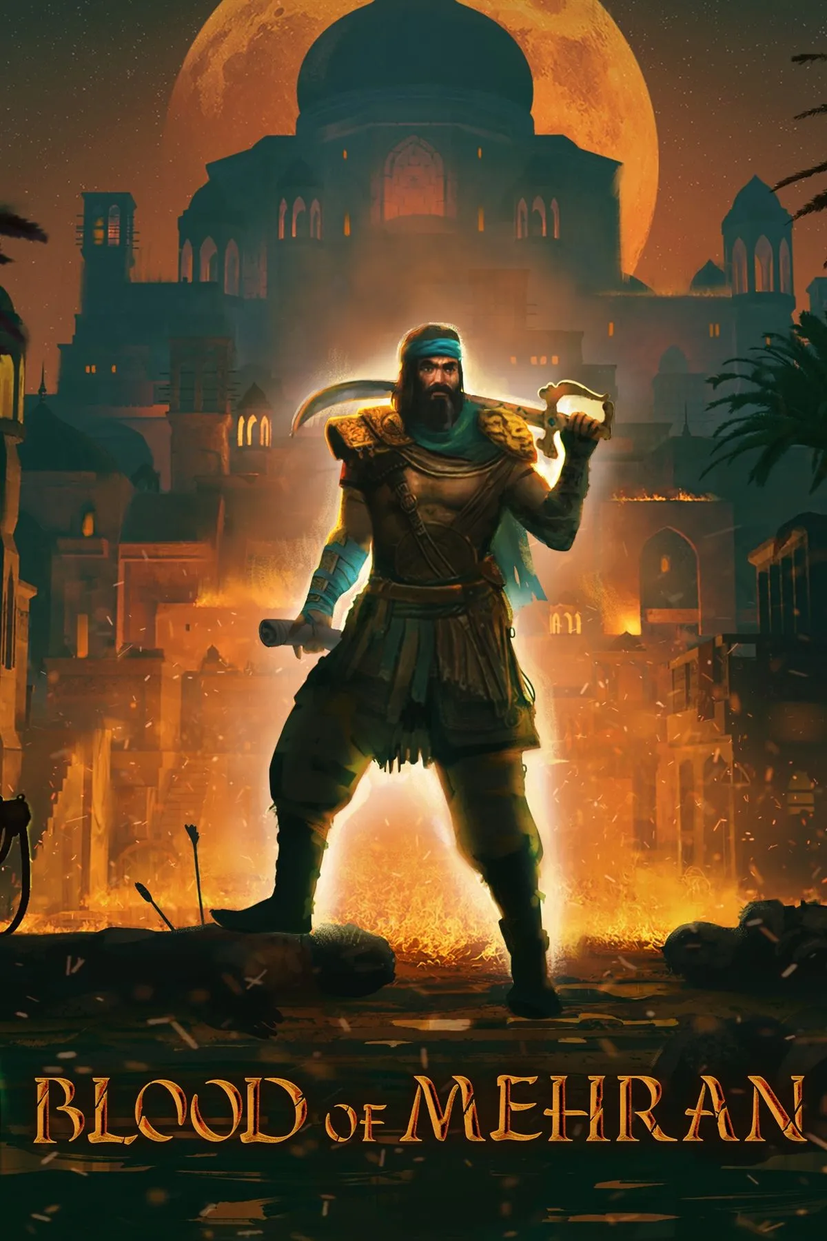 Ảnh bìa Blood of Mehran với ánh sáng Unreal Engine và phong cách Ba Tư