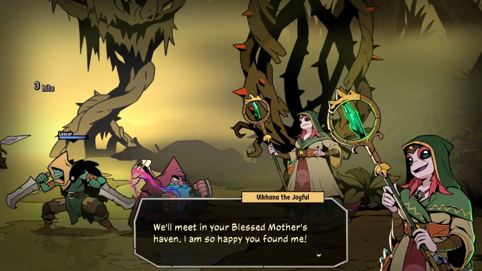 Cách nâng cấp Rituals gặp Vikhanna the Joyful ở Jaroba