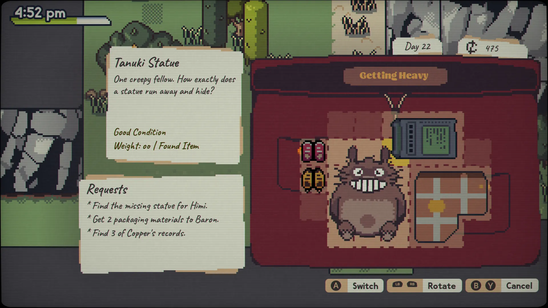 Callum mang đồ hóa trên đường, hệ thống nâng cấp túi đồ và giày chạy giúp giảm thời gian di chuyển