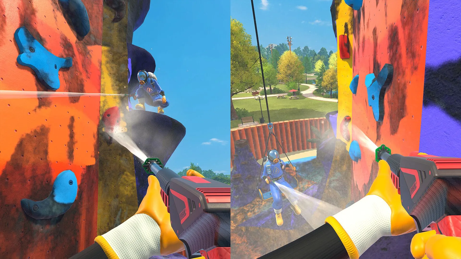 Cảnh làm sạch chi tiết và khoảnh khắc thư giãn trong PowerWash Simulator 2