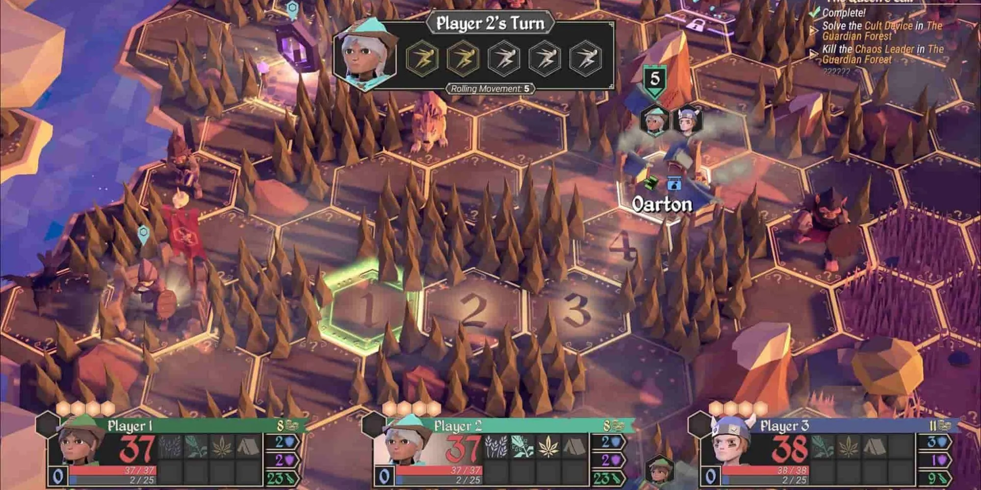 For The King - ảnh gameplay phong cách tabletop, chiến đấu theo lưới và co-op vui nhộn