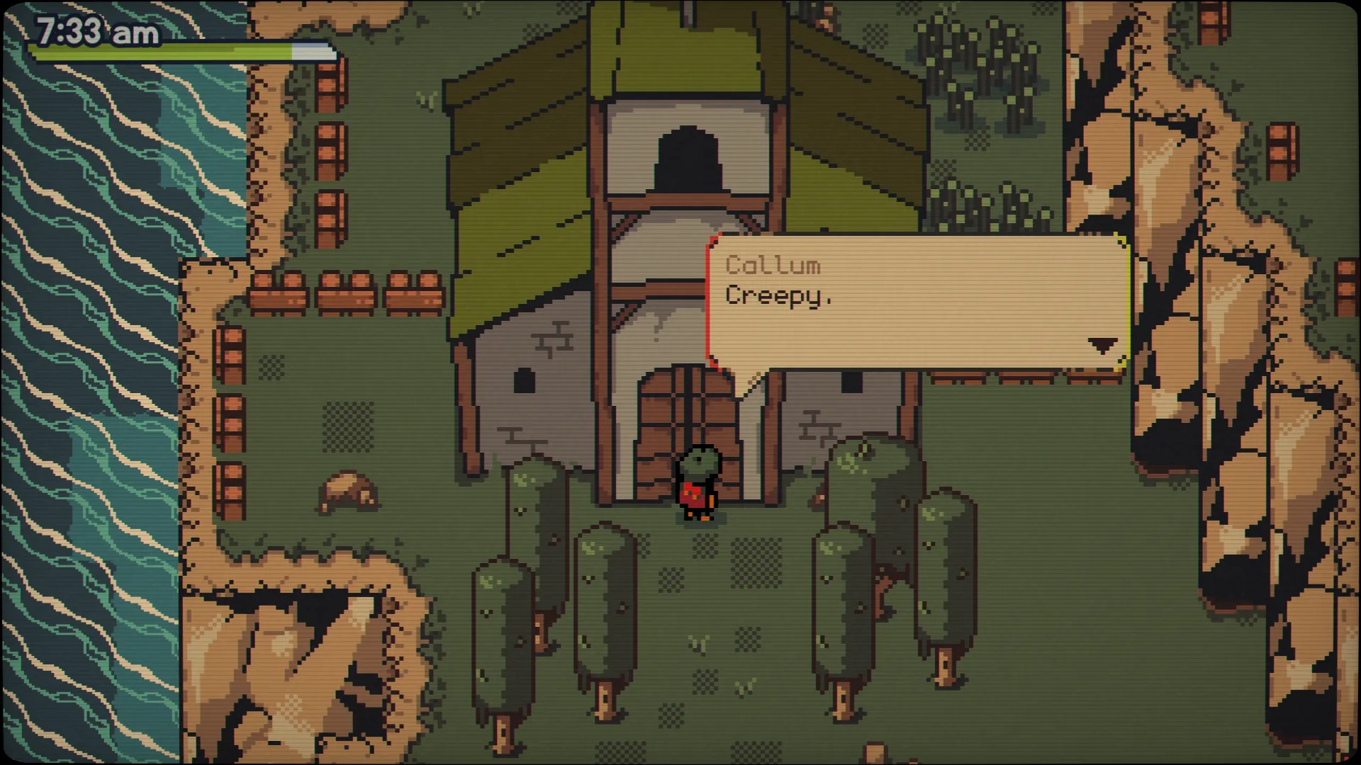 Giao hàng trên đảo Clifford với phong cách pixel ấm áp