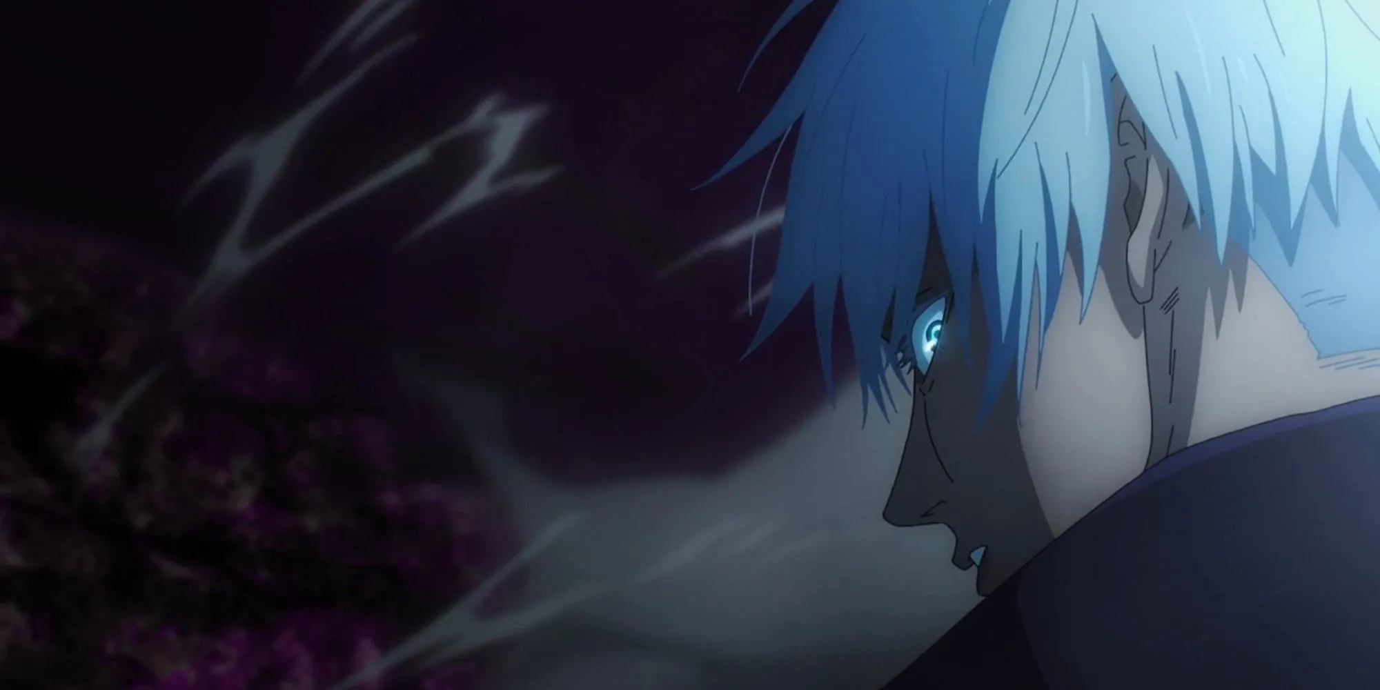 Gojo trong Shibuya xử lý lượng lớn Transfigured Humans, thể hiện tốc độ và nhận thức không gian