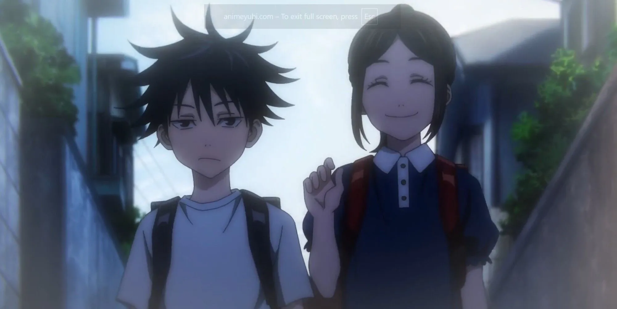 Hình ảnh Fushiguro và Tsumiki, tượng trưng sự yên lặng và động lực bảo vệ