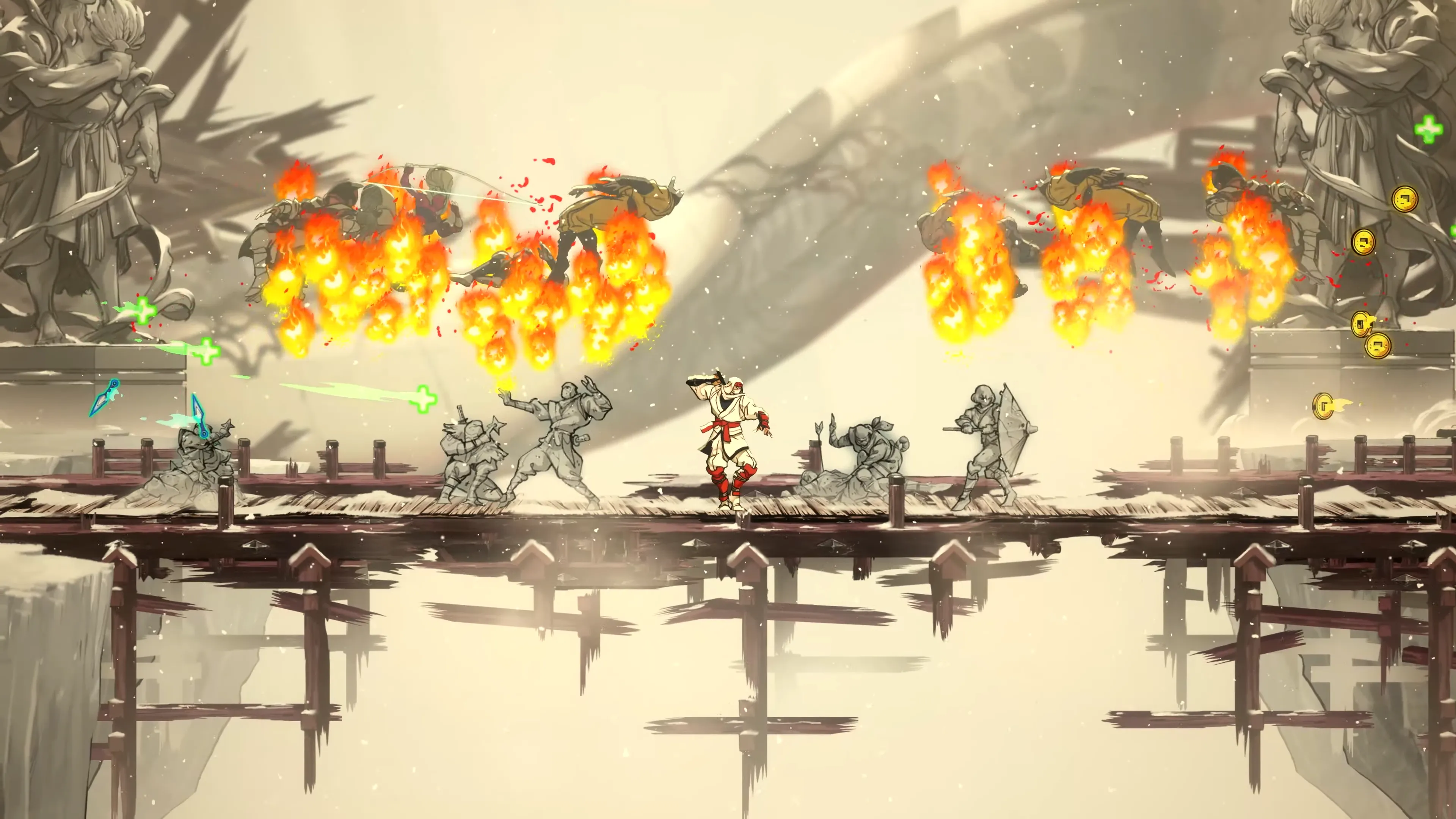 Hình ảnh trailer thông báo Shinobi: Art of Vengeance với phong cách đồ họa 2D hiện đại