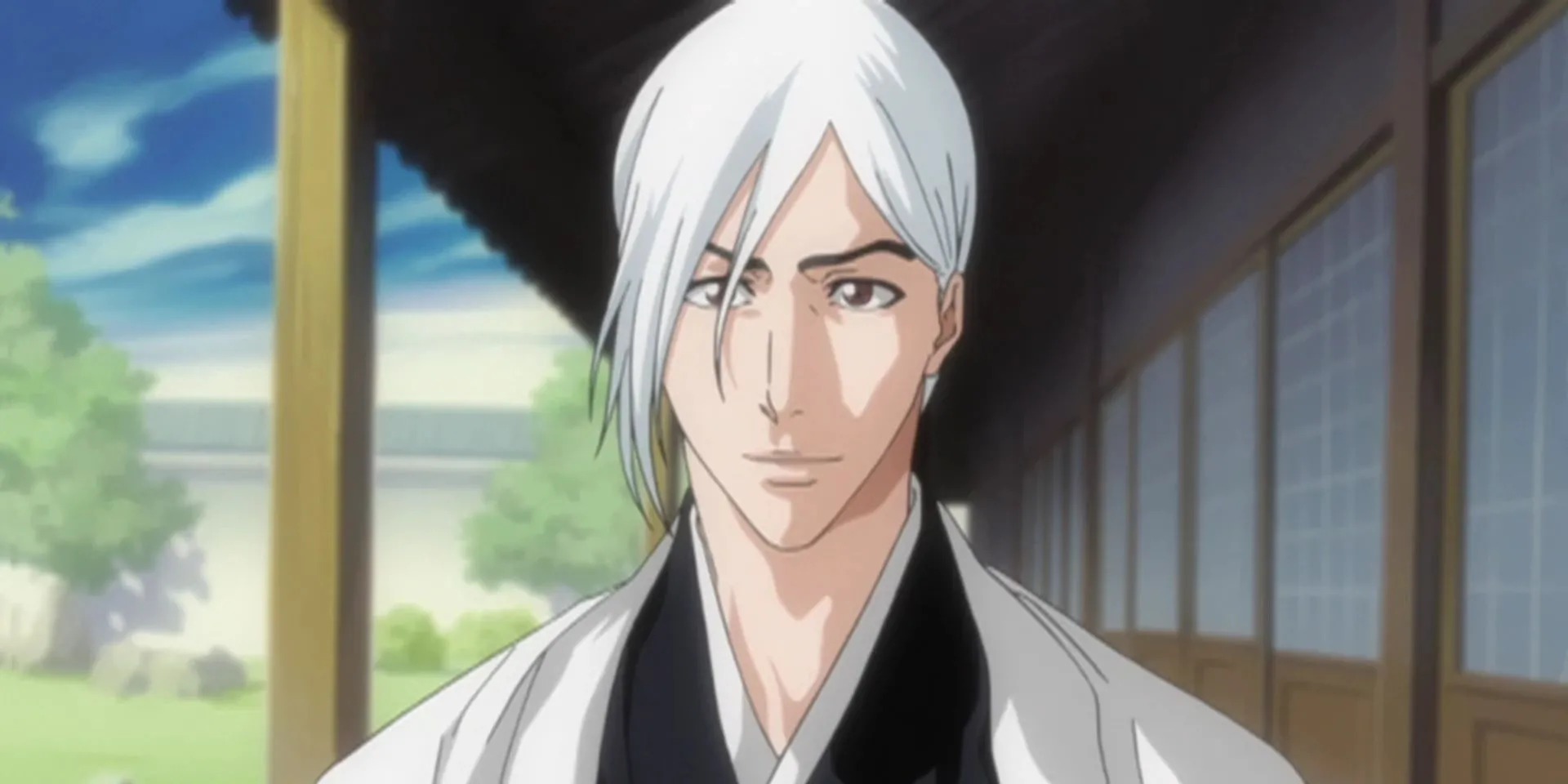 Jūshirō Ukitake ngồi lặng lẽ, phản chiếu cô đơn do bệnh tật và trách nhiệm