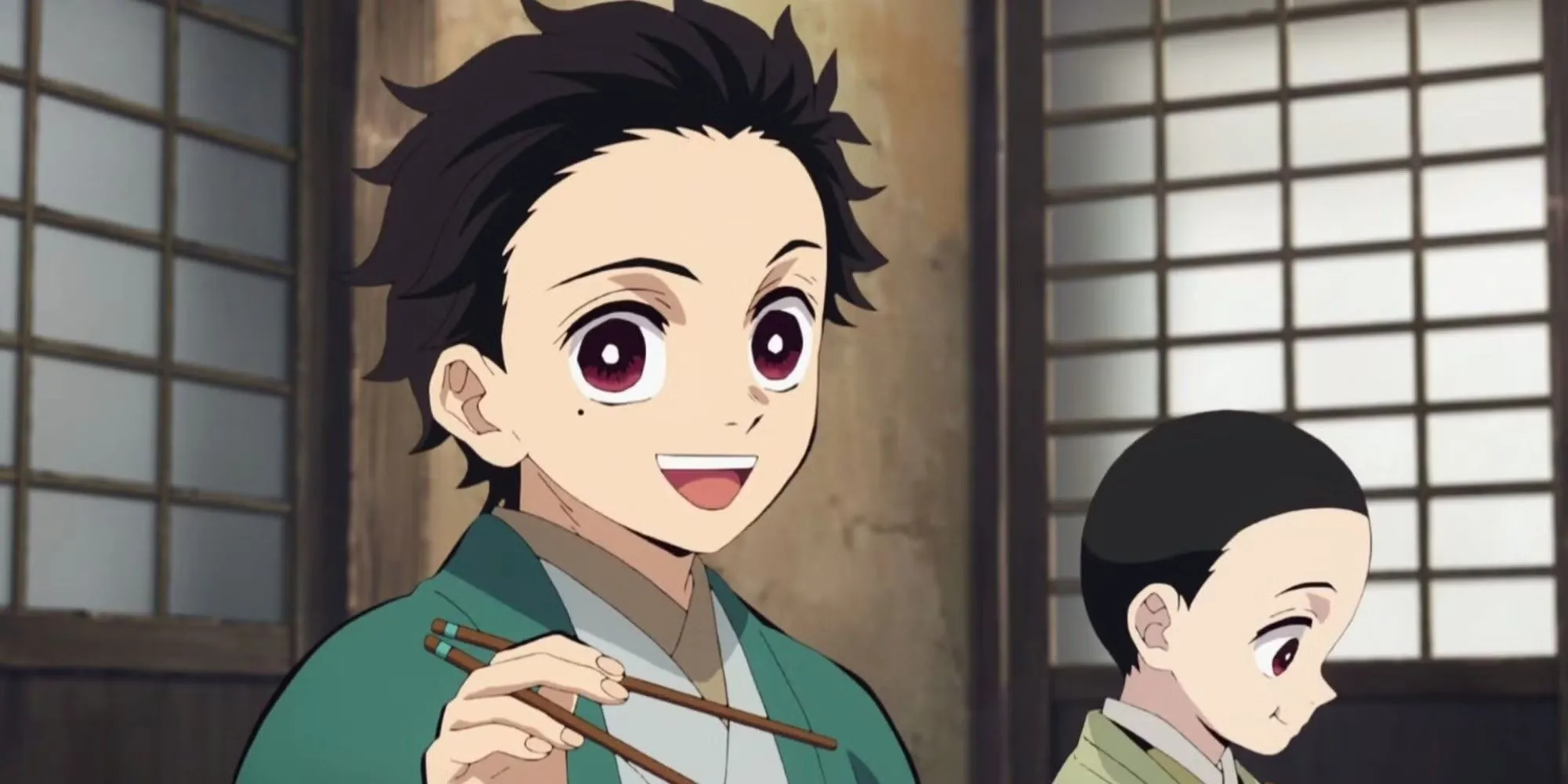 Kamado chia cơm với lữ khách trong rừng tuyết, biểu tượng của lòng tốt và giá trị gia đình