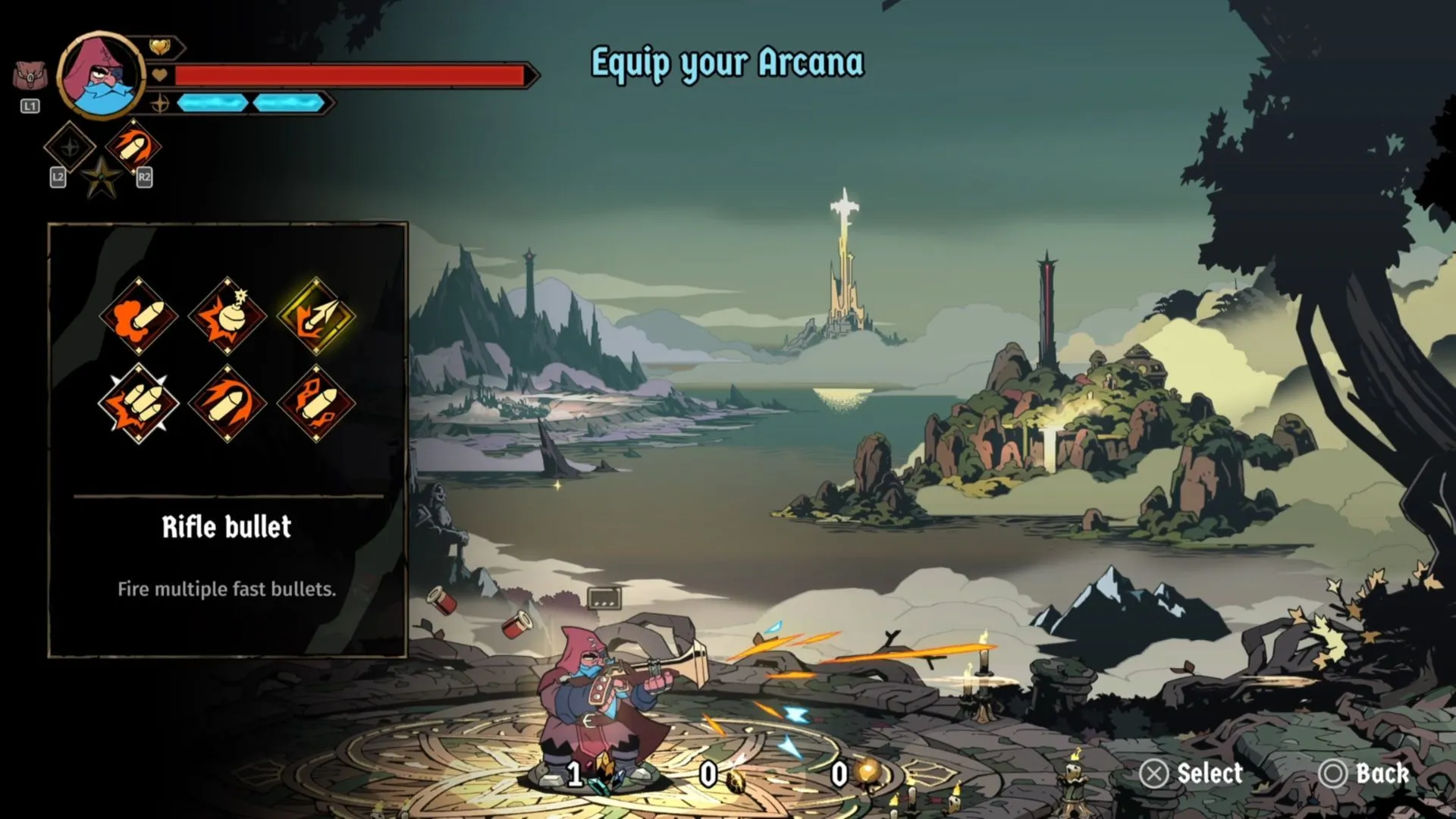 Karl dùng Rifle Bullet để gây sát thương tầm xa và khống chế đám đông trong Absolum