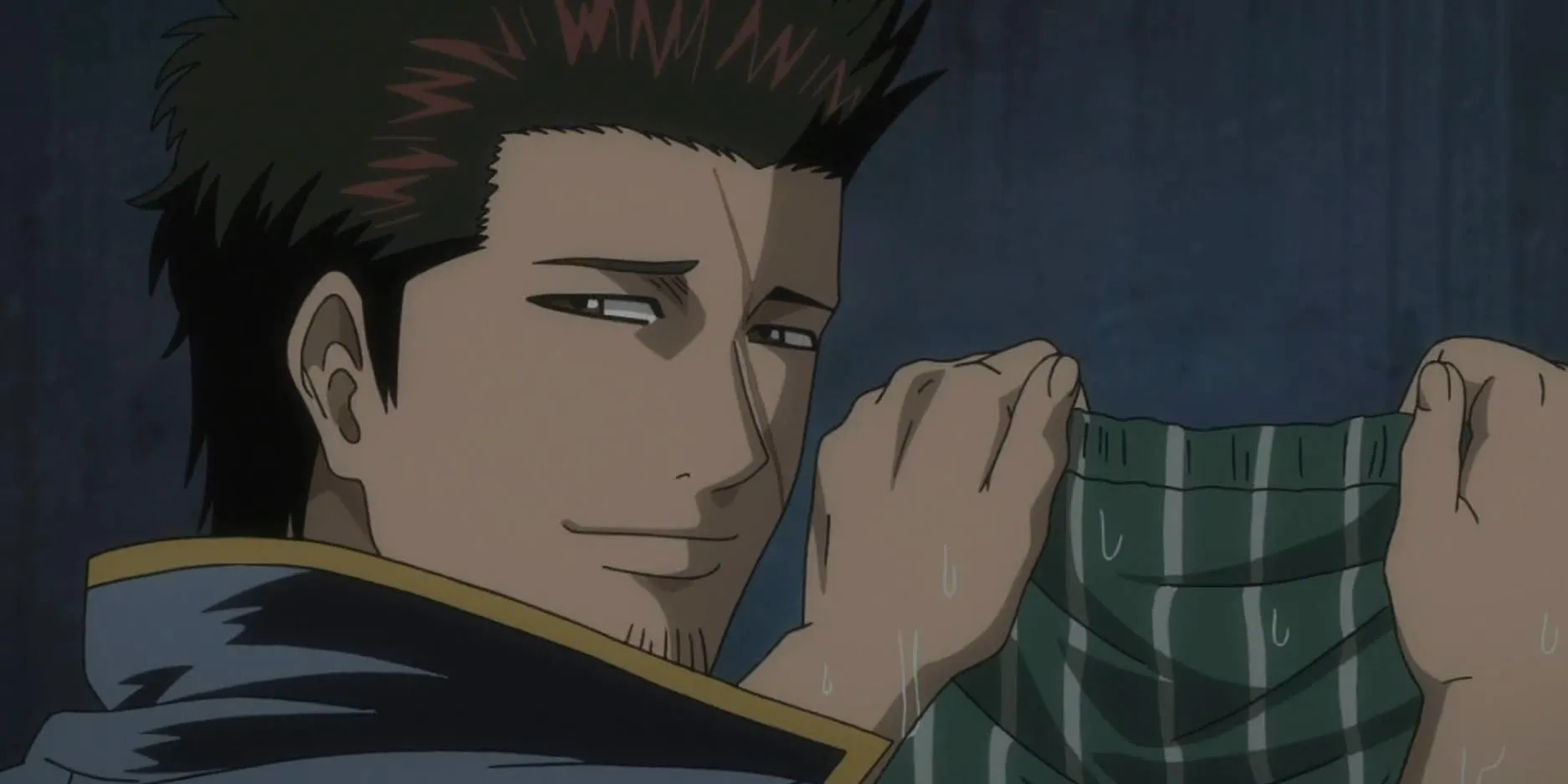 Kondou đứng giữa Shinsengumi, nở nụ cười che áp lực người lãnh đạo