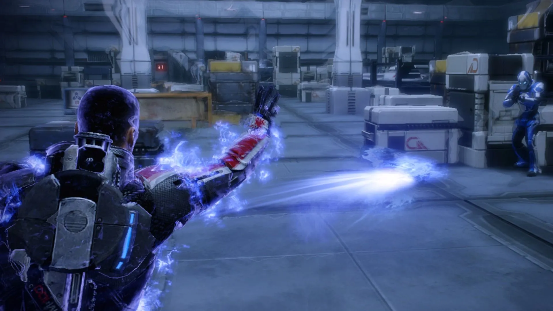 Mass Effect 2 với các khả năng sức mạnh và chiến đấu đội hình, thay đổi rõ so với yếu tố khám phá ban đầu của series