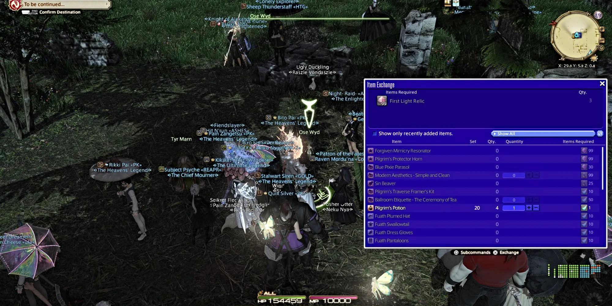 Một số phần thưởng đáng chú ý từ Pilgrim's Traverse: mount, minion, glamour và emote trong FFXIV