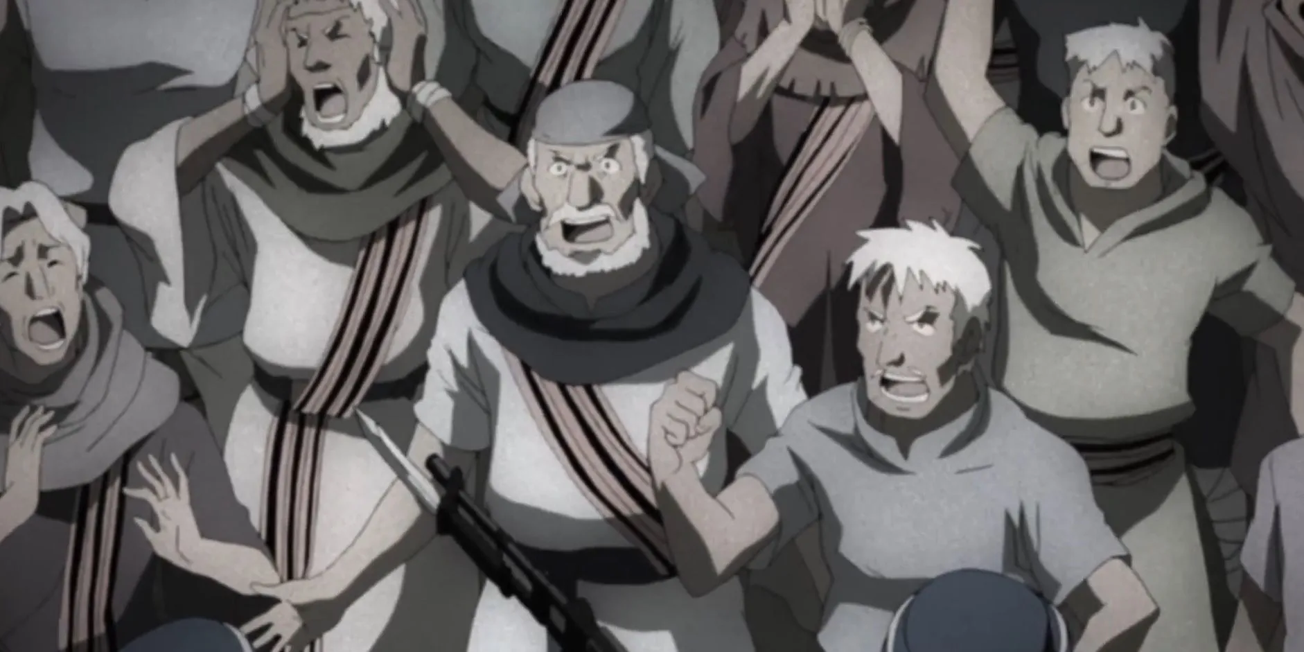 Người dân Ishval chịu thảm họa chiến tranh và alchemy quân sự