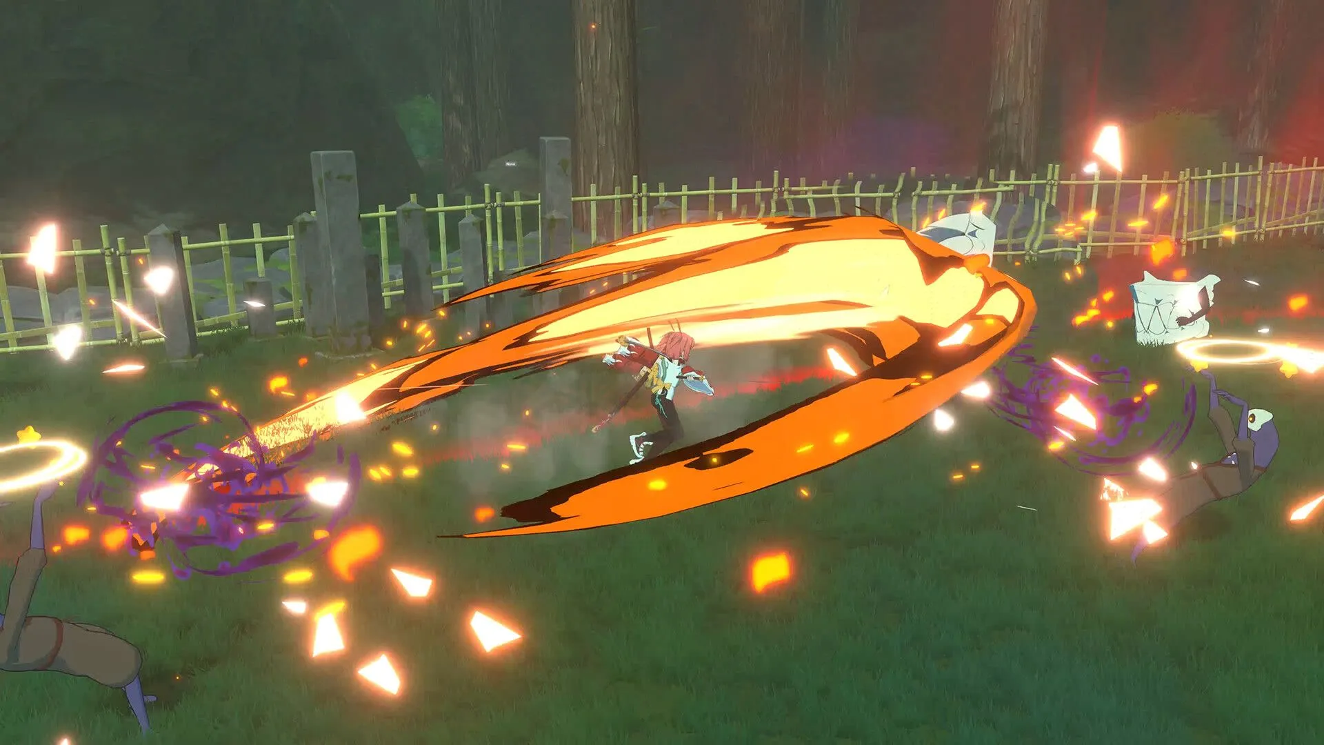 Nhân vật Homura Hime lướt kiếm giữa màn chơi bullet-hell