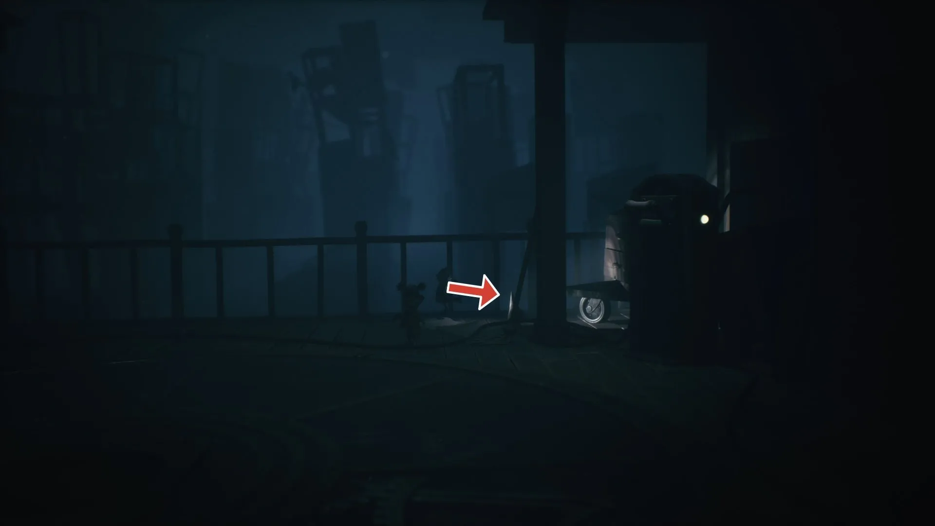 Nome thứ ba xuất hiện sau puzzle ánh sáng trong Little Nightmares 3