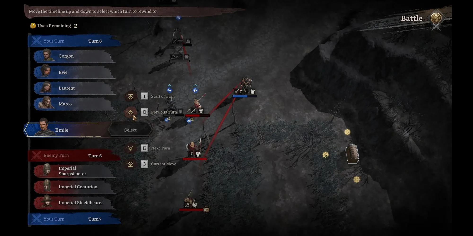 Screenshot trận đánh có hiệu ứng môi trường và nhân vật chiến thuật