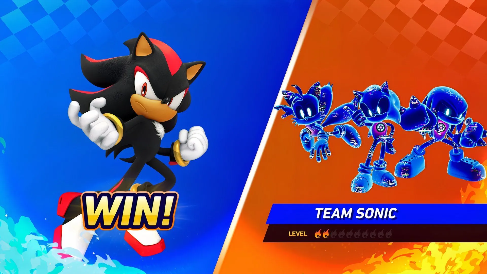 Shadow chiến thắng Team Sonic trong Race Park, Sonic Racing: CrossWorlds