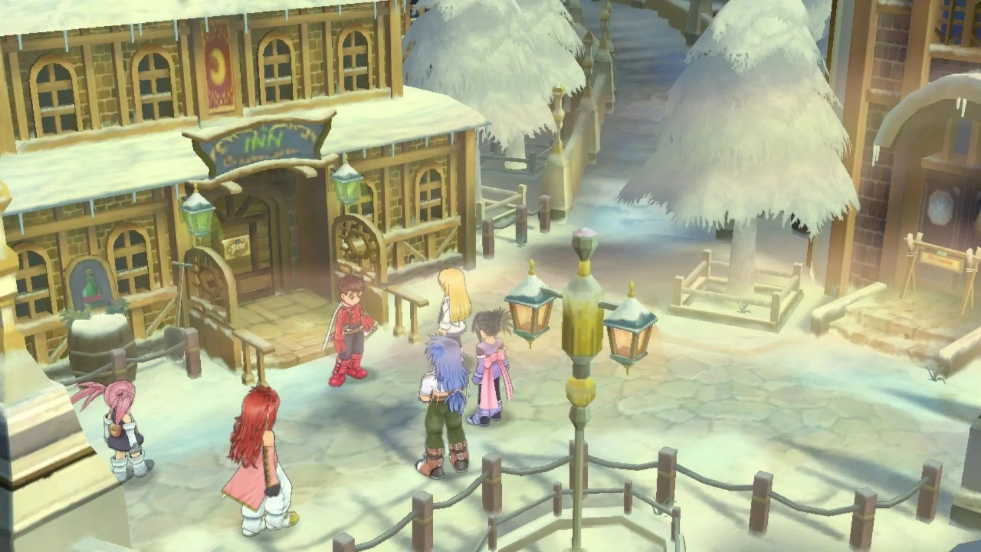 Tales of Symphonia trên GameCube, hình ảnh bìa và logo trò chơi