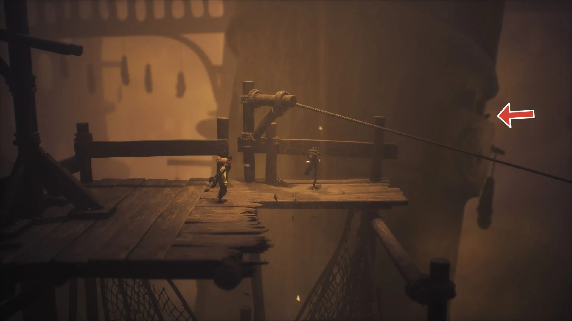 Vị trí quạ #6 trên mép tòa nhà sau khi dùng ô - Little Nightmares 3 crow 6 location