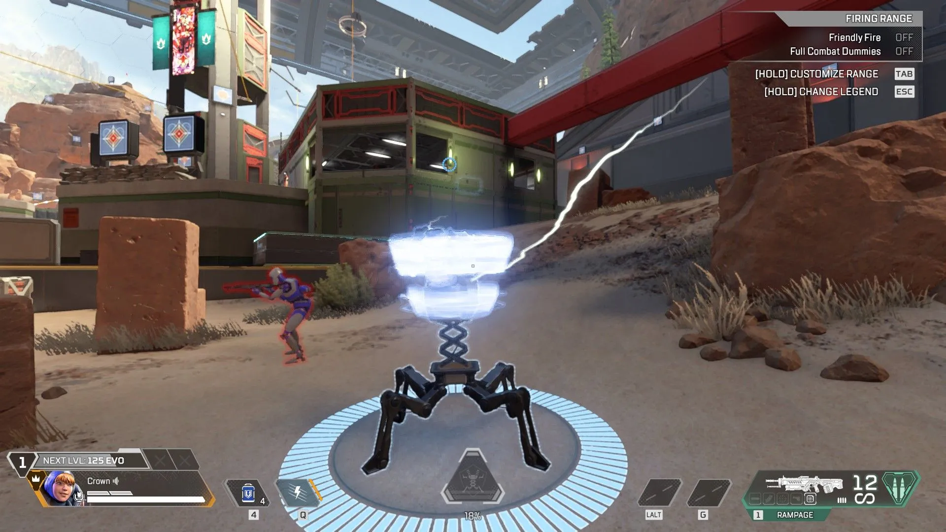 Wattson triển khai Interception Pylon để bảo vệ và hồi khiên cho đội