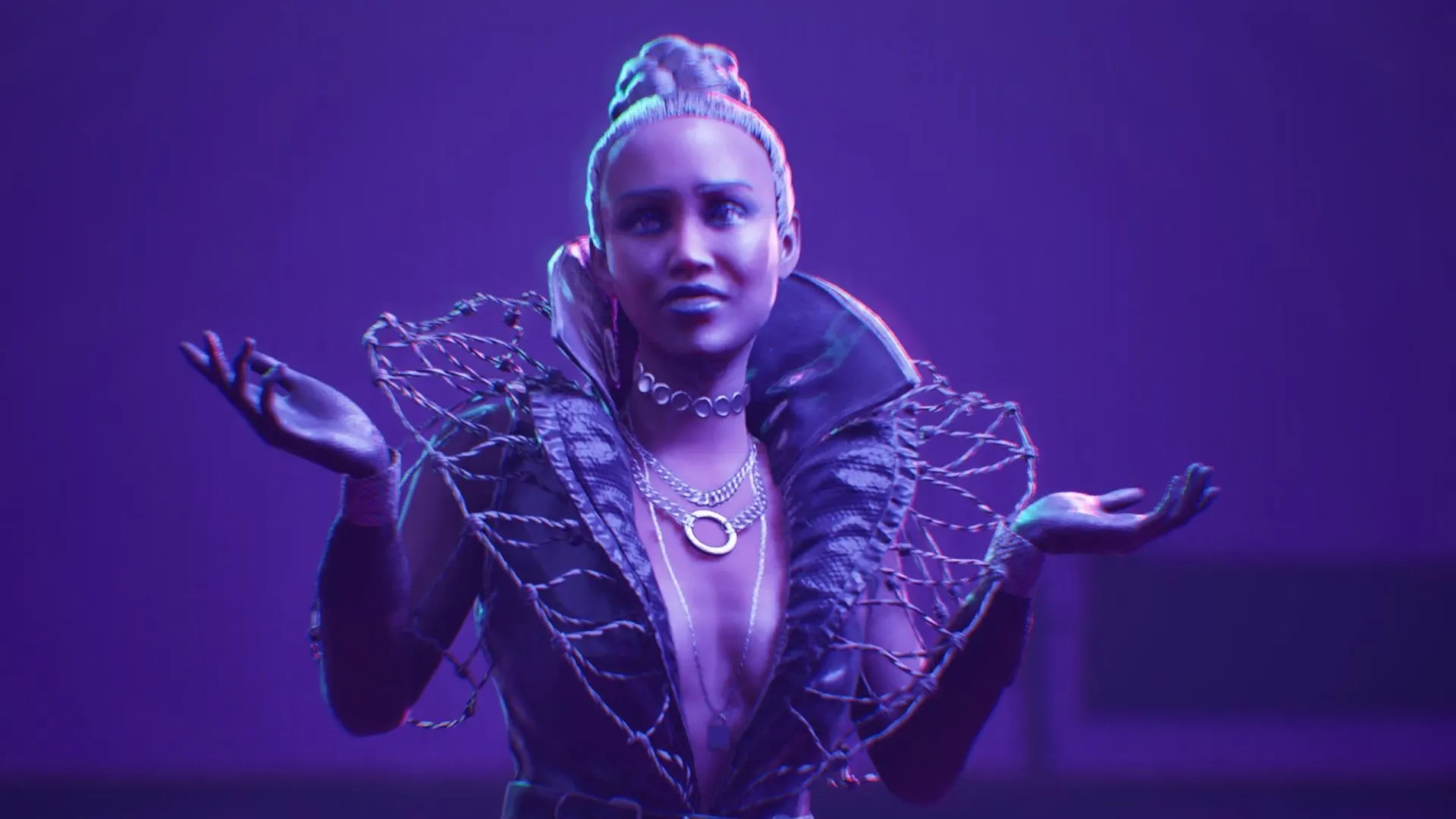 Ysabella trong Bloodlines 2 - hình ảnh cho thấy dàn NPC và thiết kế nhân vật theo phong cách World of Darkness